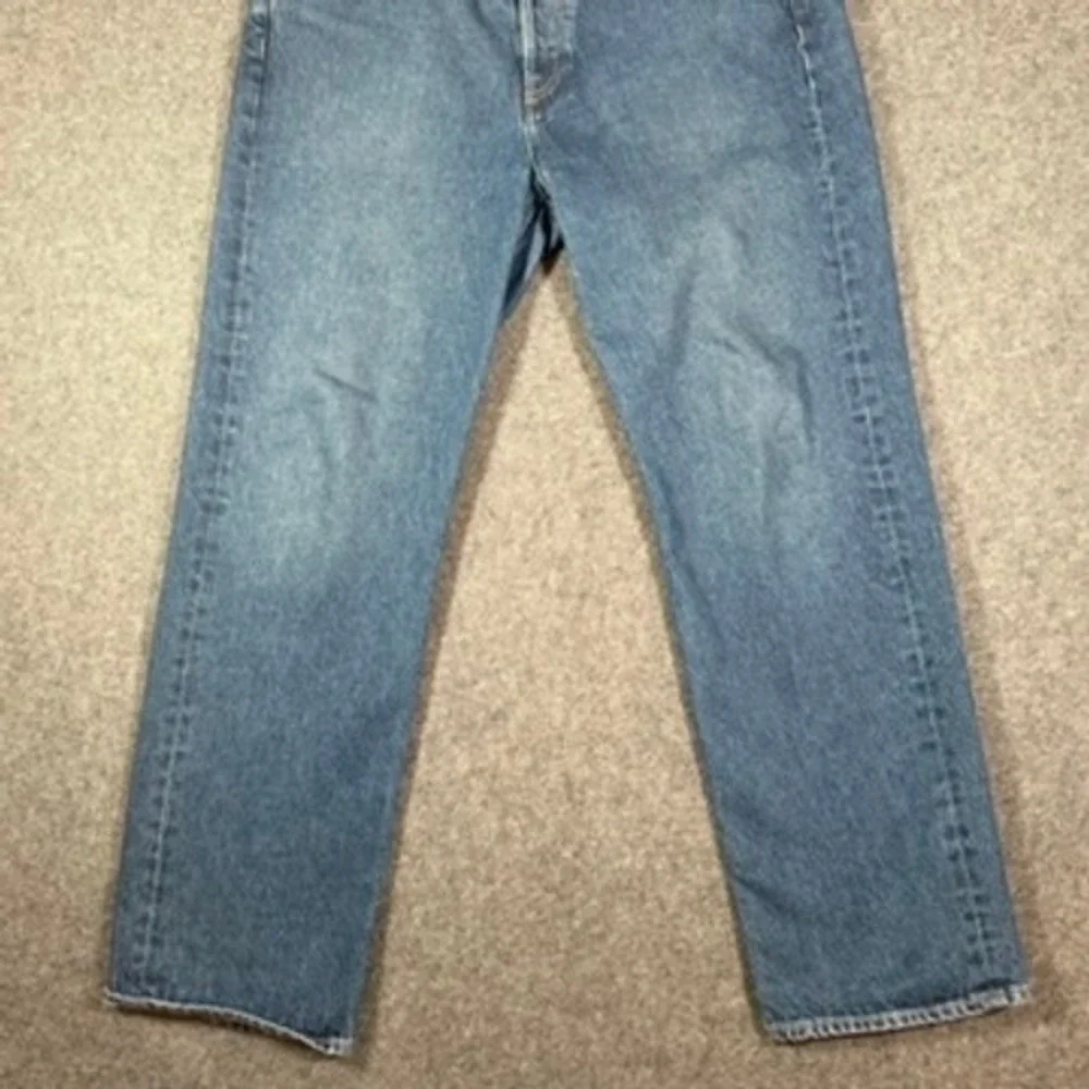 AYR The Slacker Mens Relaxed Straight Leg Jeans Medium Wash Blue 35x32 Made LA